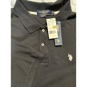 US Polo Assn Mens Black Luxury Feel Polo Shirt Tall 3XLT Style‎ 23304598